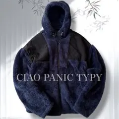 アウトドア感✨チャオパニックティピー ボアフリース ジップアップブルゾン M