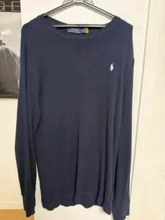 Polo Ralph Lauren ワッフルニット ネイビー Lのサムネイル
