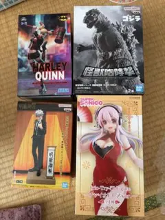 フィギュアセット ハーレイ・クイン ゴジラ 他