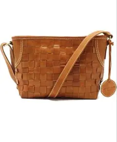 ズッケロ 編み込みデザイン ショルダーバッグ