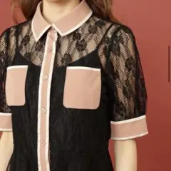 め*る様 miia 配色レースワンピース