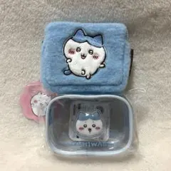 ちいかわ＊ふわふわミニポーチ　クリアミニポーチ＊ハチワレ＊