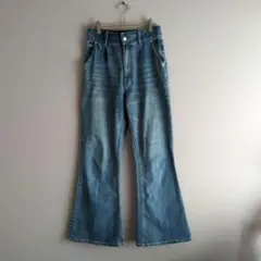 chico 裾スリットフレアデニムパンツ Mサイズ