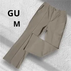 GU ジーユー　フレアパンツ　ブラウン　M