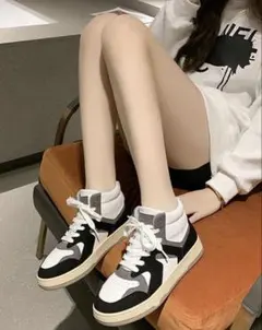 ハイカットスニーカー ホワイト/ブラック/グレー