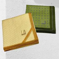 未使用✨Dunhill　ダンヒル　ハンカチ 2枚組　紳士用　ビジネス向　上品