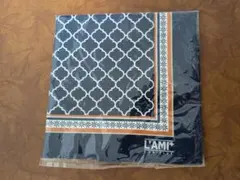 L'AMI+ ネイビーエコバッグ 幾何学模様のサムネイル