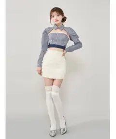 ♥️新品未使用♥️MICALLEMICALLE デニムドッキングロングスカート