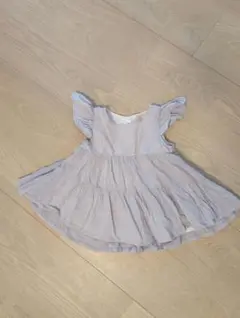 petit main コットンワッシャーティアードチュニック 90cm