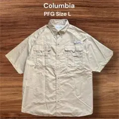 Columbia PFG コロンビア 半袖ワークシャツ ベージュ Lのサムネイル