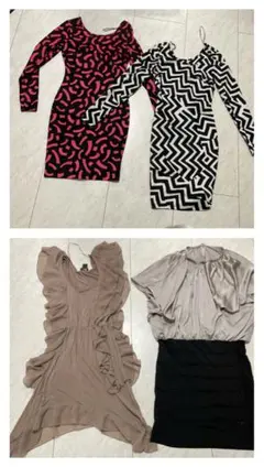 ボディコンドレス４着セット