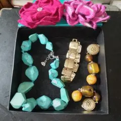 ターコイズ風 ネックレス アクセサリーセット