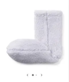 新品未使用 無印良品 ボアフリース 靴下 ルームソックス ラベンダー