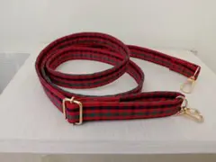 ファミリア風チェック　ショルダーストラップ