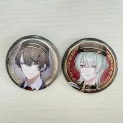 にじさんじ ビスケット 缶バッジ(加賀美ハヤト/弦月藤士郎)