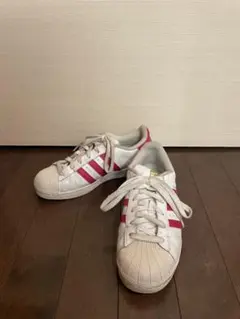 adidas Originals Superstar ゴールド ホワイト ピンク
