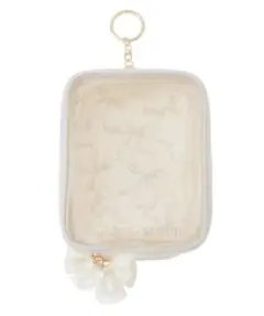 Maison de FLEUR WEB限定 リボンプリントクリアポーチ