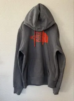 THE NORTH FACE ビッグロゴ スウェット フード パーカー グレー