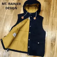 MT. RAINIER DESIGN フード付きベスト ブラック S