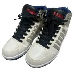 K-SWISS ハイカット スニーカー ホワイト グレー メンズ 25.5cmのサムネイル