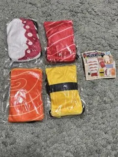 ポーチだけどぬいも背負える！特選寿司ネタショルダーポーチ 4個セット