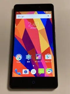 ZTE Blade V580 シルバー ※SIMトレイなし 現状