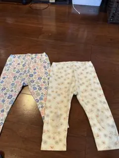 UNIQLO 花柄レギンス 120サイズ 2枚セット