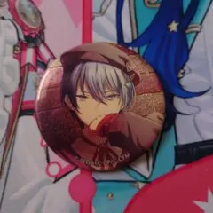 A*2様 プロセカ グリッター缶バッジ 青柳冬弥