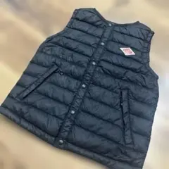 DANTON キッズ　ブラック ダウンベスト M