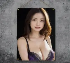 上戸彩 アートパネル 30cm x 20cm ティンプレート