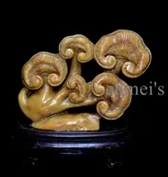 ♥中国 寿山石 獅子 置物 桐箱付き 古玩 骨董品 - メルカリ