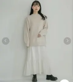 ローリーズファーム　ニットティアードキャミ2Pワンピース