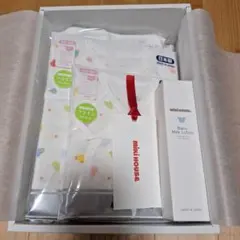 ★新品　MIKI HOUSE ベビー肌着2枚バスタオルミルクローション4点セット