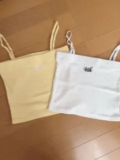 キャミソール インナートップス 2枚セット 小さめサイズ