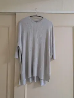 美品★theory luxe フロストグレー ニット 038サイズ