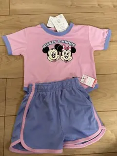 しまむら　annaコラボ　ミッキー＆ミニー セットアップ 90のサムネイル