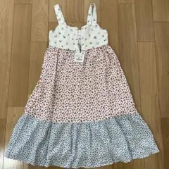 最終お値下げ　ZARA 花柄ノースリーブワンピース 140のサムネイル
