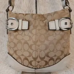 COACH ワンショルダーバック2way ターンロック シグネチャー 18756