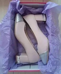 En punto エンプント グリッターパンプス