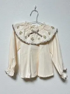 新品！teteatete リボン襟長袖ブラウス 90