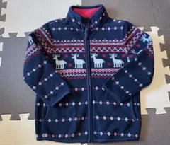 ユニクロ　フリース　110センチ　紺色