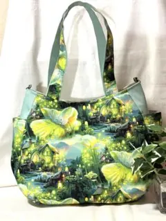 幻想的な風景/チューリップバッグ　　　　　　　♥️ハンドメイド