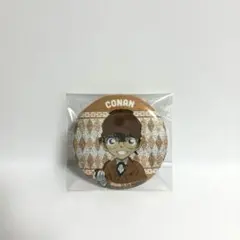 名探偵コナンプラザ　メタリック缶バッジ　江戸川コナン