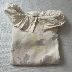 80センチ　長袖　ロンパース　ウサギ柄　フタフタベビー服