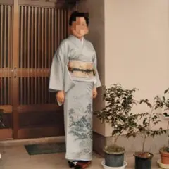 ys7074915; 未使用品　仕立て上がり　作家物　瓢箪に河童模様訪問着 浴衣 単品 仕立て上がり 女性用 JunAmiMisako ジュンアミ