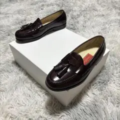 【美品】COLE HAAN 本革 タッセルローファー バーガンディ