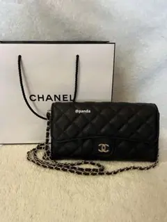 シャネル ノベルティ キルティングショルダーバッグ　ブラック