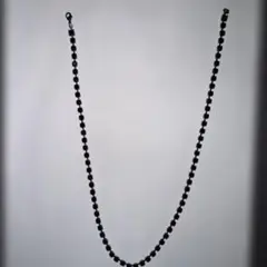 ブラックビーズネックレス