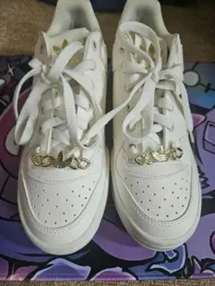 限定完売品❣️adidasフォーラム ボールドJ スニーカー白ゴールド厚底 