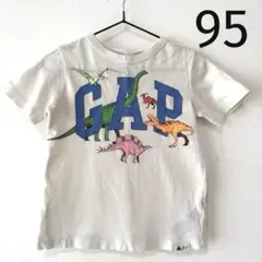 GAP ロゴ 半袖Tシャツ 恐竜 ダイナソー 95 ★美品のサムネイル